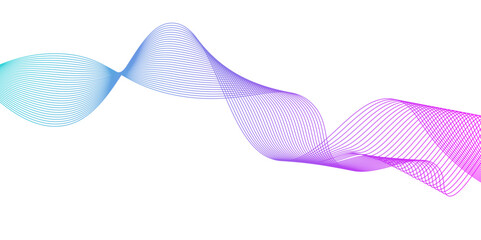 pink wavy lines on white background vector illustration,Stylized line art background. Vector illustration. Wave with lines created using blend tool. Curved wavy line,