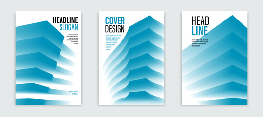 Business style office building modern architecture look like abstraction vector abstract background, covers or posters set, architectural structure abstraction.