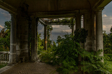 View from the gardens at Swannanoa Mansion in Afton, Virginia