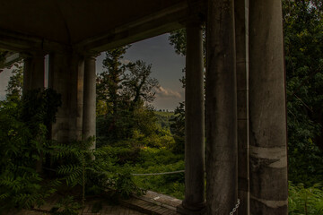 View from the gardens at Swannanoa Mansion in Afton, Virginia
