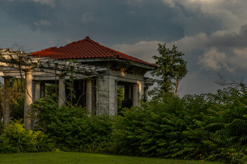 Obraz premium The gardens at Swannanoa Mansion in Afton, Virginia