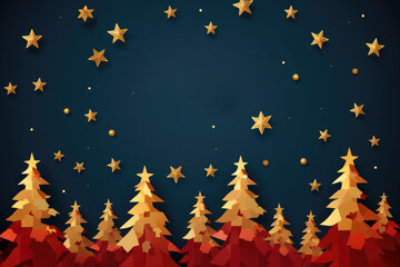 Fototapeta premium Merry Christmas and Happy New Year background. Generative AI