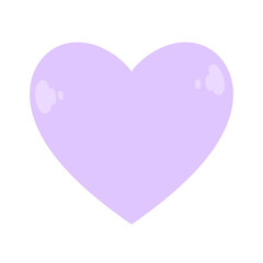 水色のシンプルハートイラスト⭐︎PNG