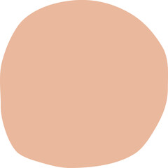 Peach Circle Shape