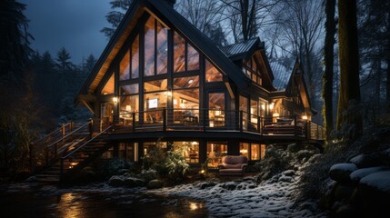 Fototapeta premium house in the forest
