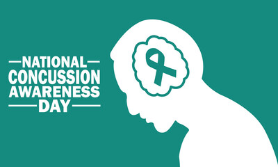 National Concussion Awareness Day Vector illustration. Health concept. Template for background, banner, card, poster with text inscription.