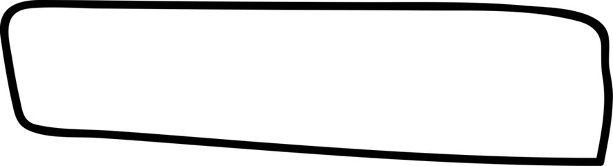 Fototapeta premium Rectangle Abstract Shape Outline