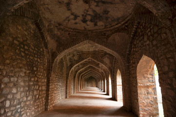 Fototapeta premium Interiors of Darya Khan's Tomb, located in Mandu, Madhya Pradesh, India