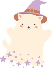 Obraz premium Cute Baby Halloween characters for nursery art. Soft Halloween for baby wear, posters and cards. 