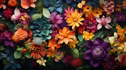 Botanical Splendor: A Kaleidoscope of Colors and Patterns in Nature's Bloom