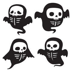 Halloween Ghost Clipart Bundle
