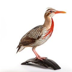 Obraz premium King rail bird isolated on white.