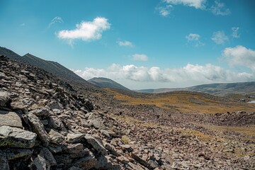 volcanic landscape in the  island