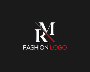 Abstract luxury and fashion brands MR RM letter logo. Initial Letter RM Logo Design Monogram Creative Modern Sign Symbol Icon.  ai, eps, svg, jpg and png file