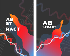 Dynamic Fluid Wave Modern Abstract Background