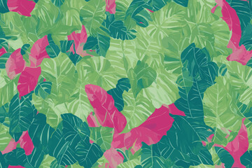 Pattern Watercolor vector art painting illustration flower pattern. textile, ornamental, ornate, hand drawn, drapery, curl, watercolor, trendy, painting, repeat, fancy, elements, diverse, deco, stain