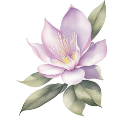 Watercolor Illustration of Lily Magnolia