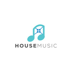 Music House Logo Design Template
