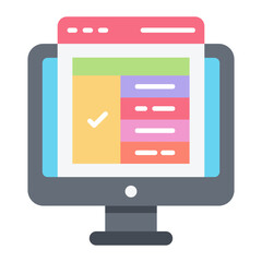 Project Dashboard Flat Icon