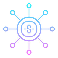 Crowdfunding Gradient Icon