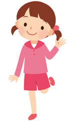 元気な女の子　小学生