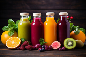Healthy fruit drink smoothie juice raw