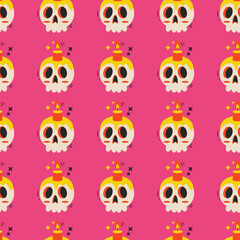 Fototapeta premium Halloween vector pattern. Endless texture can be used for wallpaper, fill pattern, background.