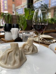 table setting in restaurant