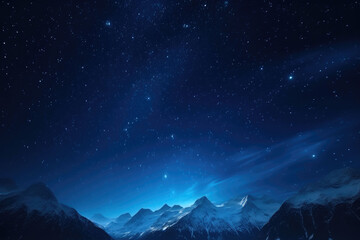 Fototapeta na wymiar Glistening Nighttime Sky