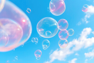 Ethereal Bubbles: Capturing the Playfulness of the Skies