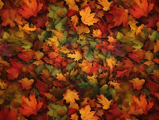 Naklejka na ściany i meble Fabulous autumn leaves 