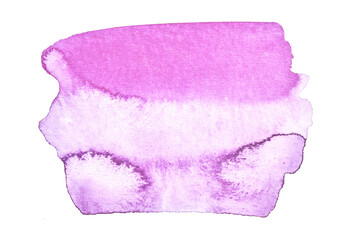 Abstract purple background. Watercolor ink art collage. Stains, blots and brush strokes of acrylic paint