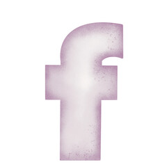 A-Z alphabet purple watercolor