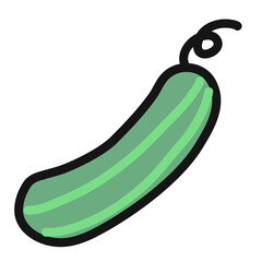 Cute Vegetable Fruit icon design element