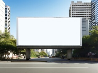 Fototapeta premium Billboard mockup with isolated background generative ai