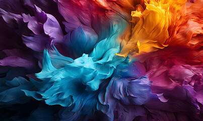 Obraz premium background with colour ribbons