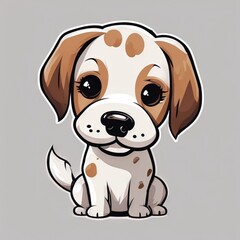 Fototapeta premium Adorable Antics: Heartwarming Glimpse of a Puppy's Playful Moments and Irresistible Charm