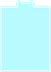 Cute Cat Text Box Notes Quote Background Pastel