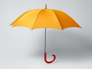 Opened umbrella mockup with isolated background generative ai