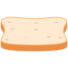 White Bread Slices Ready to Serve
