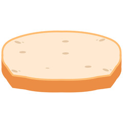 White Bread Slices Ready to Serve
