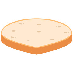 White Bread Slices Ready to Serve
