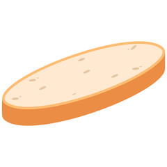 White Bread Slices Ready to Serve
