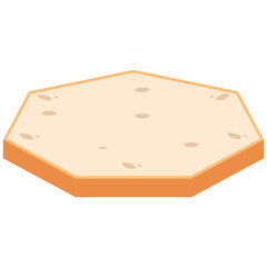 White Bread Slices Ready to Serve
