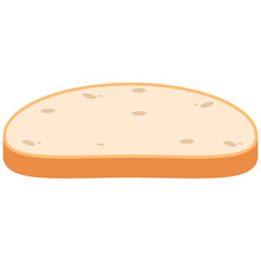 White Bread Slices Ready to Serve
