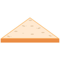 White Bread Slices Ready to Serve
