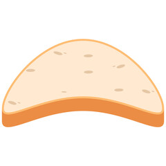 White Bread Slices Ready to Serve
