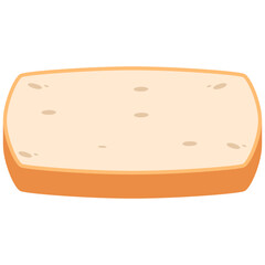 White Bread Slices Ready to Serve
