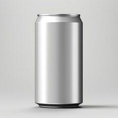 Soft drink can packaging mockup with isolated background generative ai