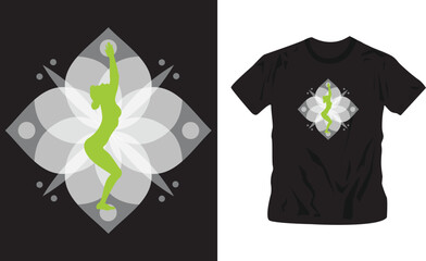 Yoga design concept t-shirt design editable template, Vector illustration for tshirt, hoodie, website, print, application, logo, clip art, poster and print on demand merchandise.